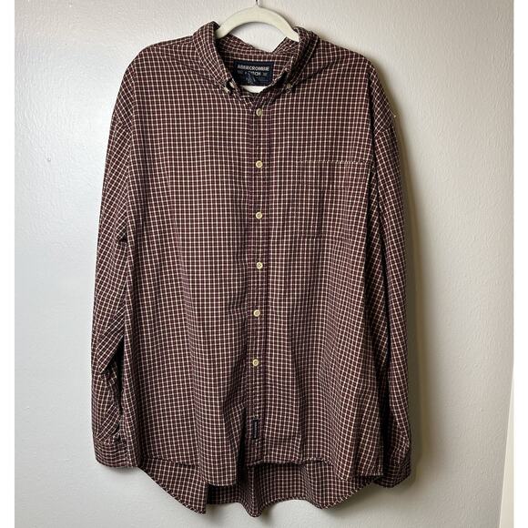 Abercrombie & Fitch Other - Vintage Abercrombie & Fitch Men’s Plaid Button Up Shirt Size XL Long Sleeve